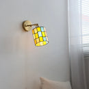 Axyaa Round Glass LED Wall Lamps with Modern Stair Light for Bedroom & Living Room