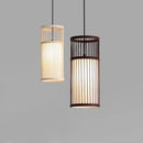 Axyaa Bamboo Weave Pendant Lamp for Traditional Chinese Zen Tea Room