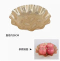 Axyaa Acrylic Fruit Plate Snack & Dim Sum Serving Tray for Melon Seeds and Dried Fruits