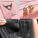 Axyaa PU Makeup Case: Large Storage Travel Cosmetics Bag