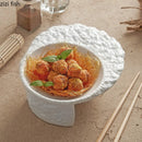 Axya Rock Texture Ceramic Dinner Plate Set