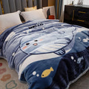 Axyaa Double Thickened Raschel Blanket for Winter Warmth