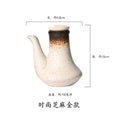 Axyaa Ceramic Oil Bottle with Lid - Small Kitchen Soy Sauce Vinegar Jar