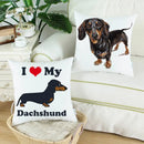 Axyaa Dachshund Cushion Cover 45x45cm Cute Dog Puppy Throw Pillow Cases