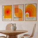 Axyaa Geometric Bauhaus Canvas Prints for Modern Home Decor