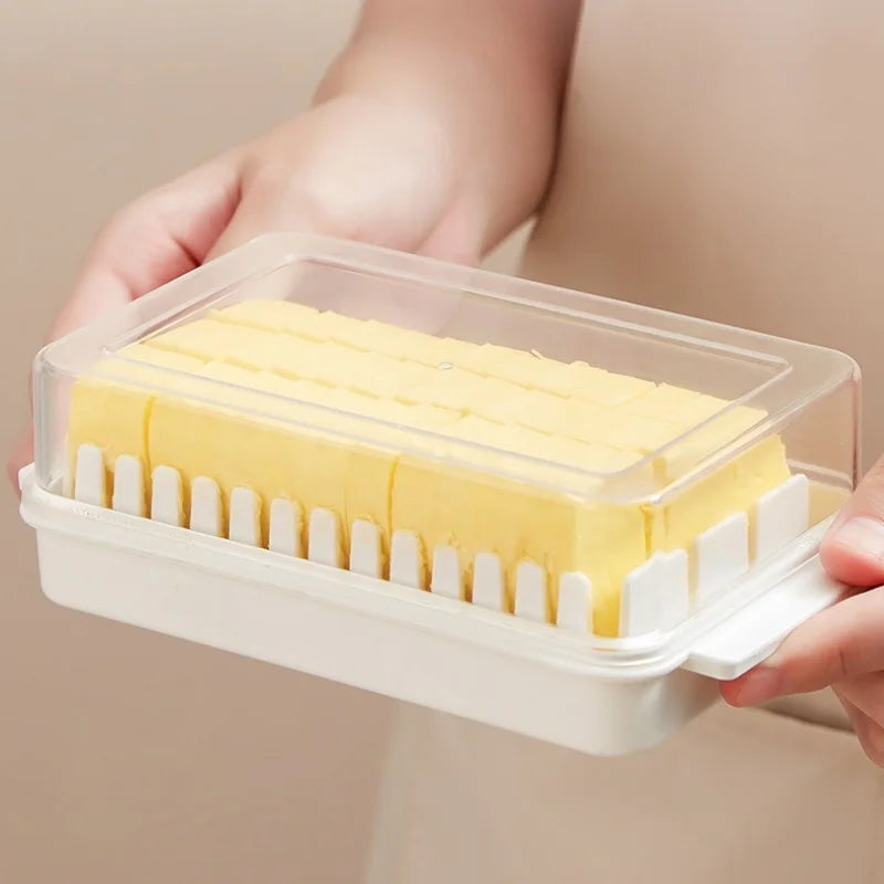 Axyaa Butter Cheese Cutter & Storage Box with Lid for Fresh Keeping in Refrigerator