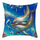Axyaa Dolphin Pattern Cushion Cover 45x45cm