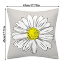 Flower Letter Print Cushion Cover for Stylish Home Decor by Axyaa