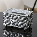 Axyaa Jacquard Tissue Box Organizer Napkin Case for Light Luxury Home Décor