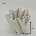 Axyaa Floral Arrangement Ceramic Vase Bud Shape Desk Decoration Artificial Flowers