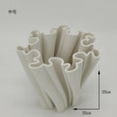Axyaa Floral Arrangement Ceramic Vase Bud Shape Desk Decoration Artificial Flowers