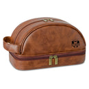 Axyaa Leather Toiletry Bag: Large Organizer with Hanging Hook - Men's Travel Gift