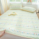 Axyaa Ice Silk Mat Cool Mattress Cover 3-Piece Set