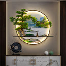 Axyaa Landscape Mural LED Wall Sconce for Home Bedroom & Study