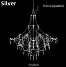 Axyaa Firefly Star Crystal Chandelier for Elegant Spaces