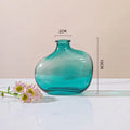 Axyaa Zen Glass Vase Geometric Single Flower Holder for Home Decor