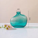 Axyaa Zen Glass Vase Geometric Single Flower Holder for Home Decor