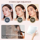 Axyaa Lighted Makeup Bag: LED Mirror, 3 Light Modes, Travel-Friendly