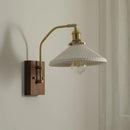 Axyaa Ceramic Copper LED Wall Light Rotatable Bedroom Lamp Indoor Home Decor E27