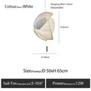 Axyaa Designer Silk Fabric Chandelier LED Hanging Lamp for Home Decor