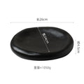 Axyaa Matte Ceramic Irregular Plate Set for Molecular Cuisine and Sushi Dining