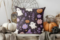 Axyaa Halloween Moonlit Jack-O'-Lanterns Pillow Cover for Sofa, Bedroom, Car