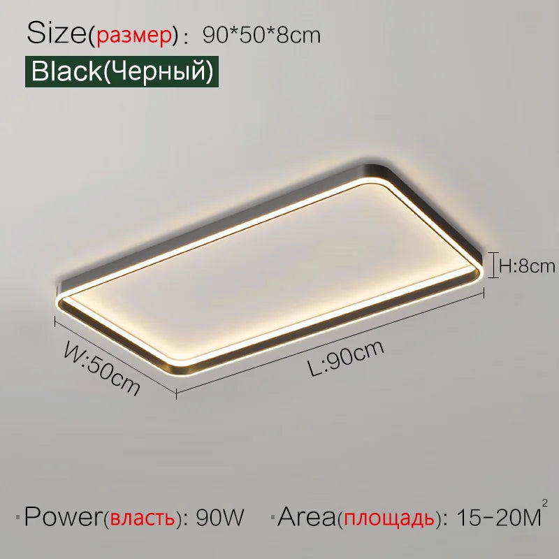 Axyaa Bedroom Ceiling Lamp LED Modern Minimalist Nordic Master Bedroom Lighting