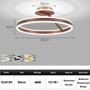 Axyaa Dimmable LED Ring Chandelier for Bedroom, Restaurant, Kitchen, Study.