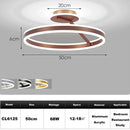 Axyaa LED Dimmable Ring Chandelier for Bedroom, Restaurant, Kitchen - Modern Ceiling Decor