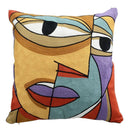 Axyaa Picasso Graffiti Art Painting Cushion Cover for Home Décor