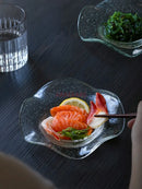 Axyaa Luminous Glass Plate for Creative Desserts and Fruits
