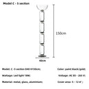 Axyaa Clear Glass Minimalist Floor Lamp for Modern Living Room Bedroom Decorating