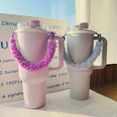 Axyaa Plush Tumbler Handle Strap: Thermos Holder Sling for Stanley Cup 30/40 oz