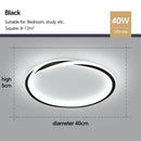 Axyaa Minimalist LED Ceiling Light for Bedroom and Study - Modern Art Design
