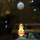 Christmas LED Suction Cup Lamp Decor: Axyaa Creative Curtain Set for Tree Decor
