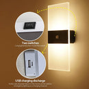 Axya Wireless Rechargeable Wall Lamp Motion Sensor Sconce