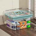 Axyaa Medicine Storage Box: Large-Capacity First Aid Kit in Various Colors