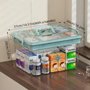 Axyaa Medicine Storage Box: Large-Capacity First Aid Kit in Various Colors