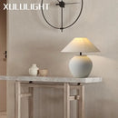 Axyaa Ceramic Table Lamp for Simple & Retro Room Decor