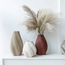 Axyaa Creative Striped Ceramic Vase - Rotating Art Decor for Living Room & Desktop