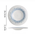 Axyaa Circular Ceramic Plate Set for Molecular Cuisine and Restaurant Tableware