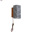 Axyaa Wood Canopy LED Wall Lights - Japan Style Marble Stone Sconce Lighting