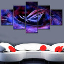 Axyaa 5-Piece ASUS ROG Supernova Wall Art Set for Home Decor & Living Room