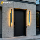 Axyaa LED Outdoor Wall Light Waterproof Strip Shape Porch Lamp Black&White
