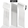 Axyaa Black Stainless Steel Cutlery Set - 18 Pieces