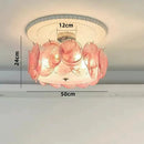 Axyaa French Colorful Chandelier Glass Pendant Lamp for Luxury Living