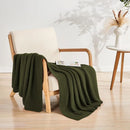Axyaa Christmas Cable Knit Throw Blanket - Soft Cozy Sofa Decor - Gift-Quality Warmth
