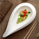 Axya White Ceramic Tableware Set: Dinner, Sashimi, Dessert, Fruit Plates, Salad Bowl, Sushi Tray