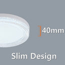 Axyaa Modern Crystal LED Ceiling Lamp for Bedroom Living Room 18W-48W