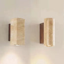 Axyaa Yellow Marble LED Wall Lamp for Japan Bedroom and Living Room Decor